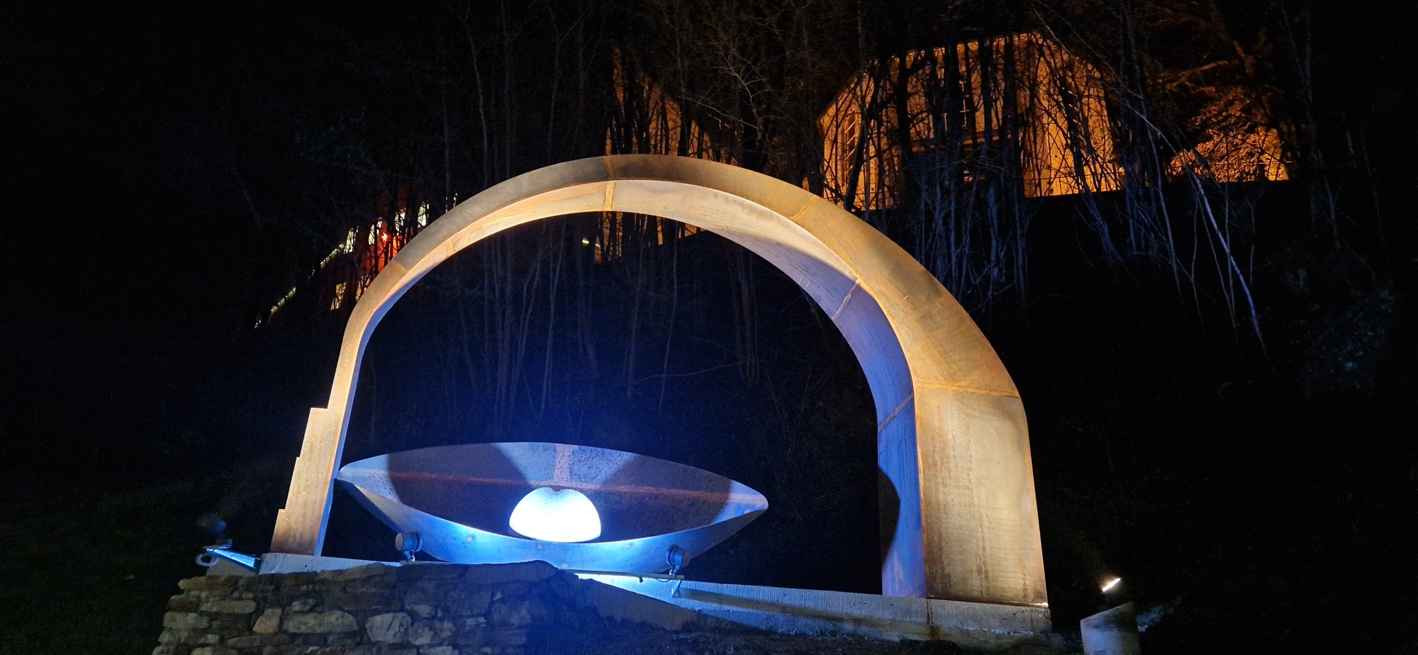 Beleuchtung Adorfer Muscheltor